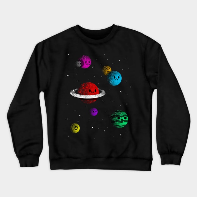 Planets Crewneck Sweatshirt by albertocubatas